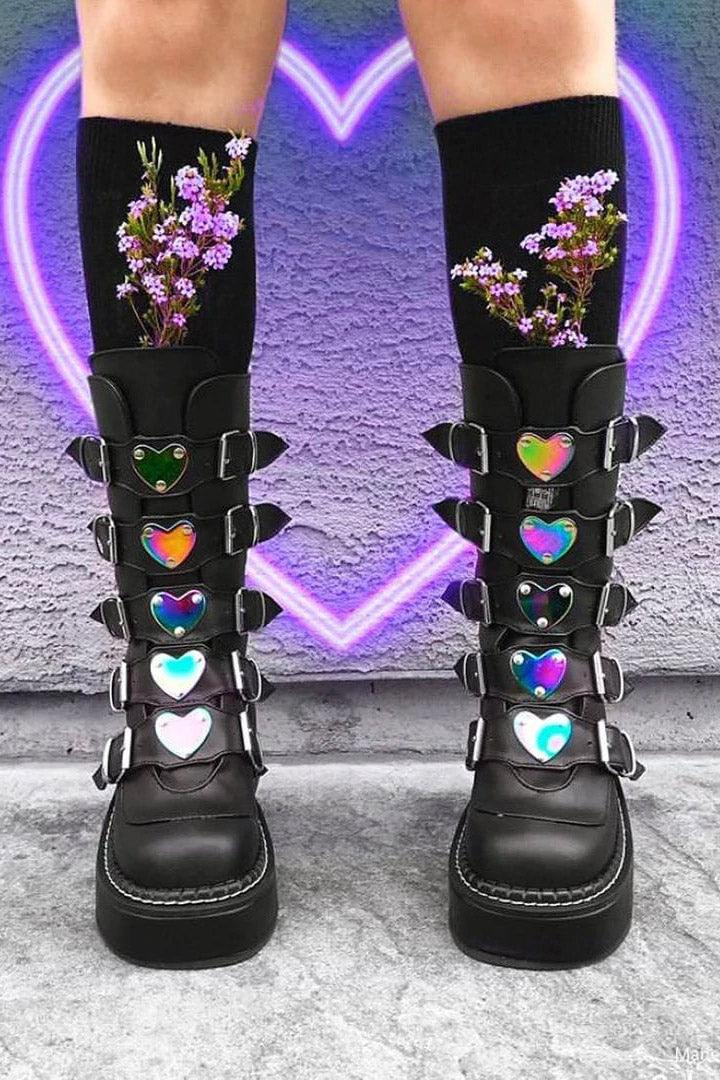 Deathrow combat boots from Vampire freaks. Death Row Combat Boots [Bolt-250] – VampireFreaks main image 2