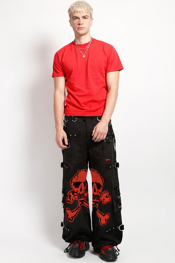 mens red skull tripp NYC pants