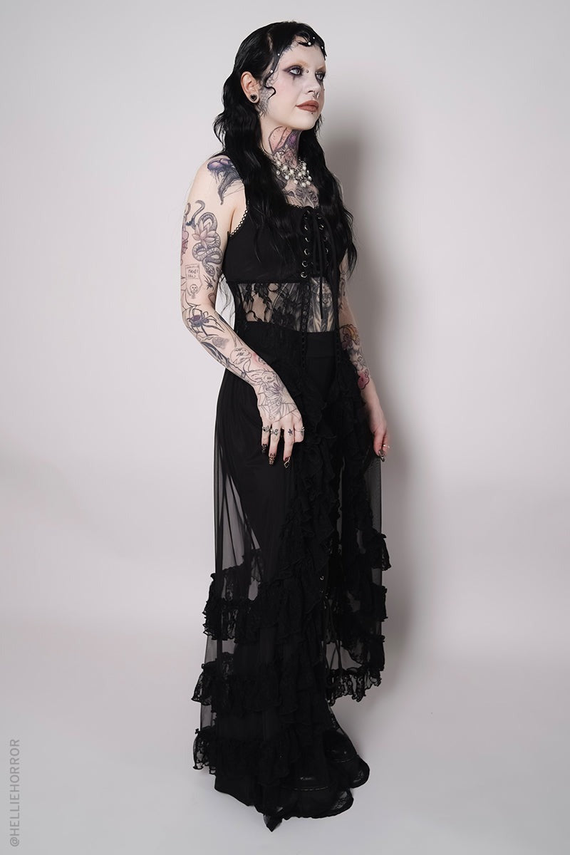 womens black gothic long sleevless cardigan