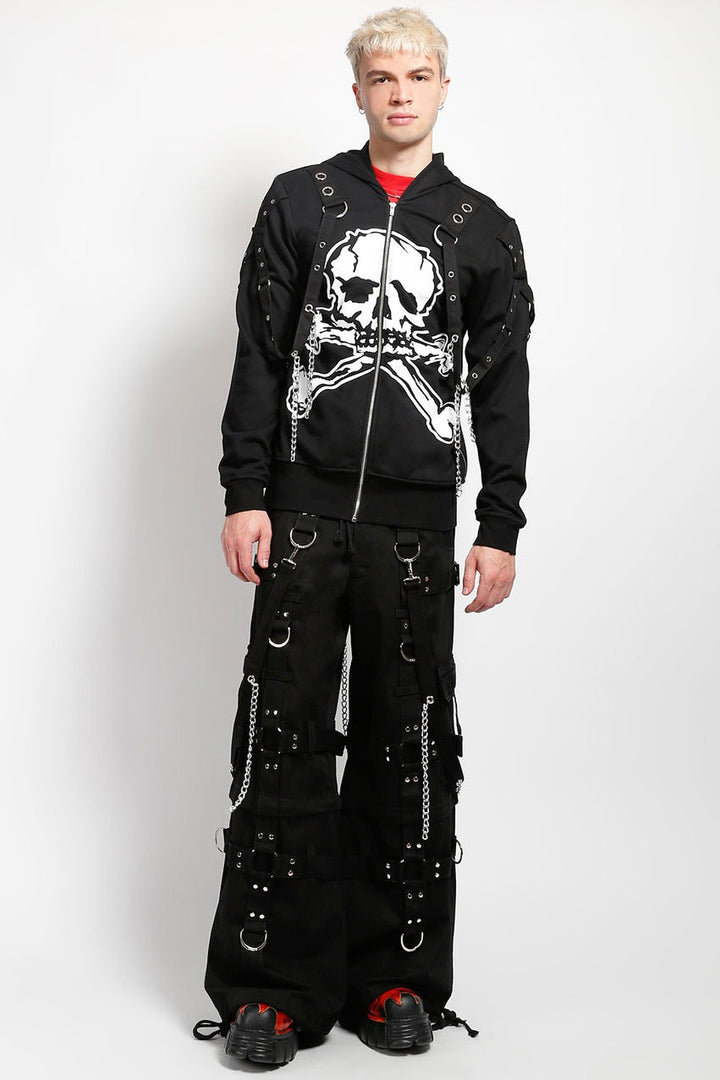 mens street goth hoodie