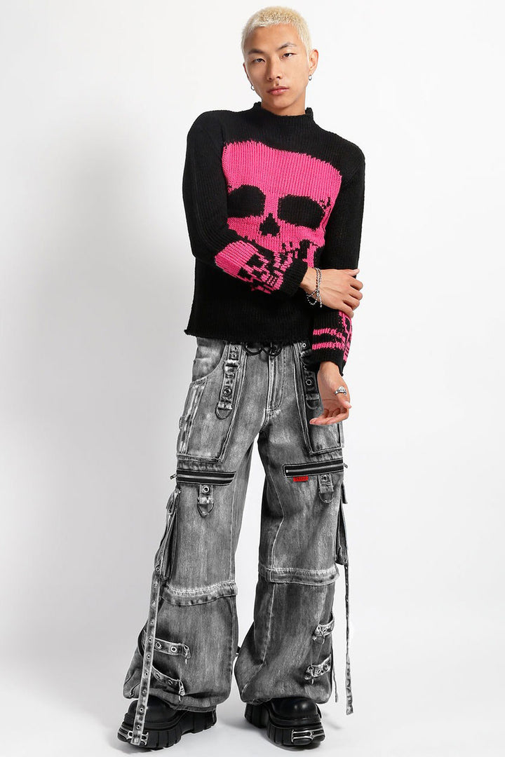 punkrock denim pants