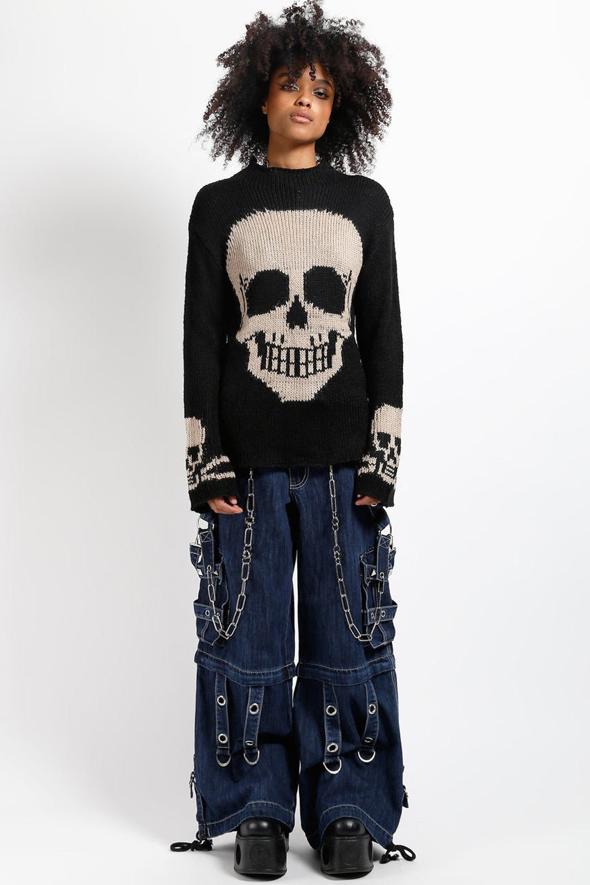 woman punk rock jeans