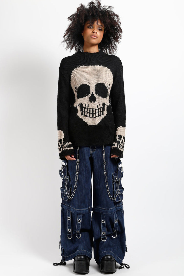 woman punk rock jeans