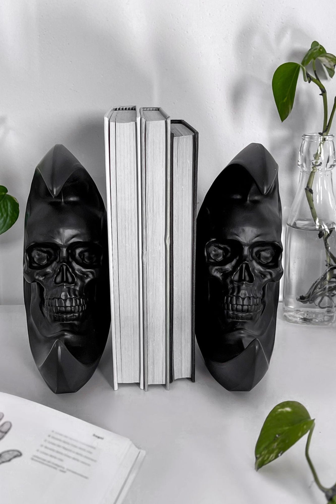 gothic book end set for him
