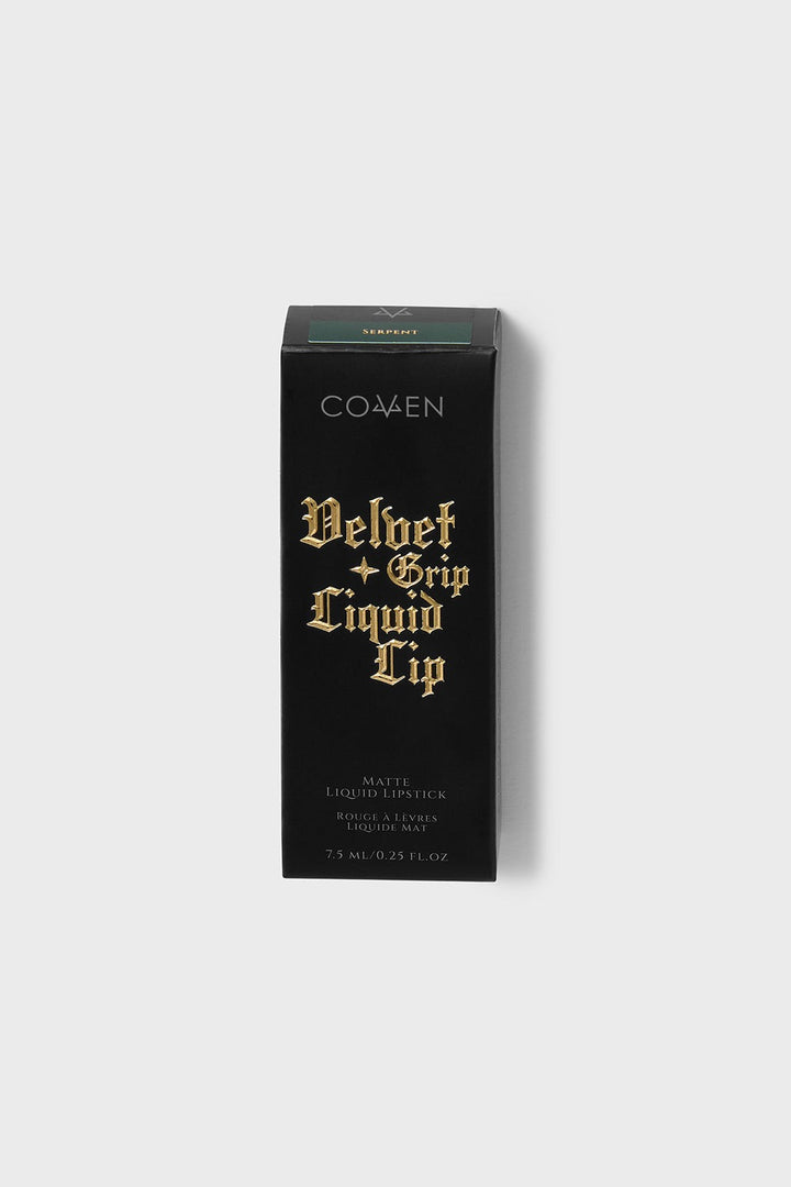 deep emerald  green liquid lipstick box by killstar