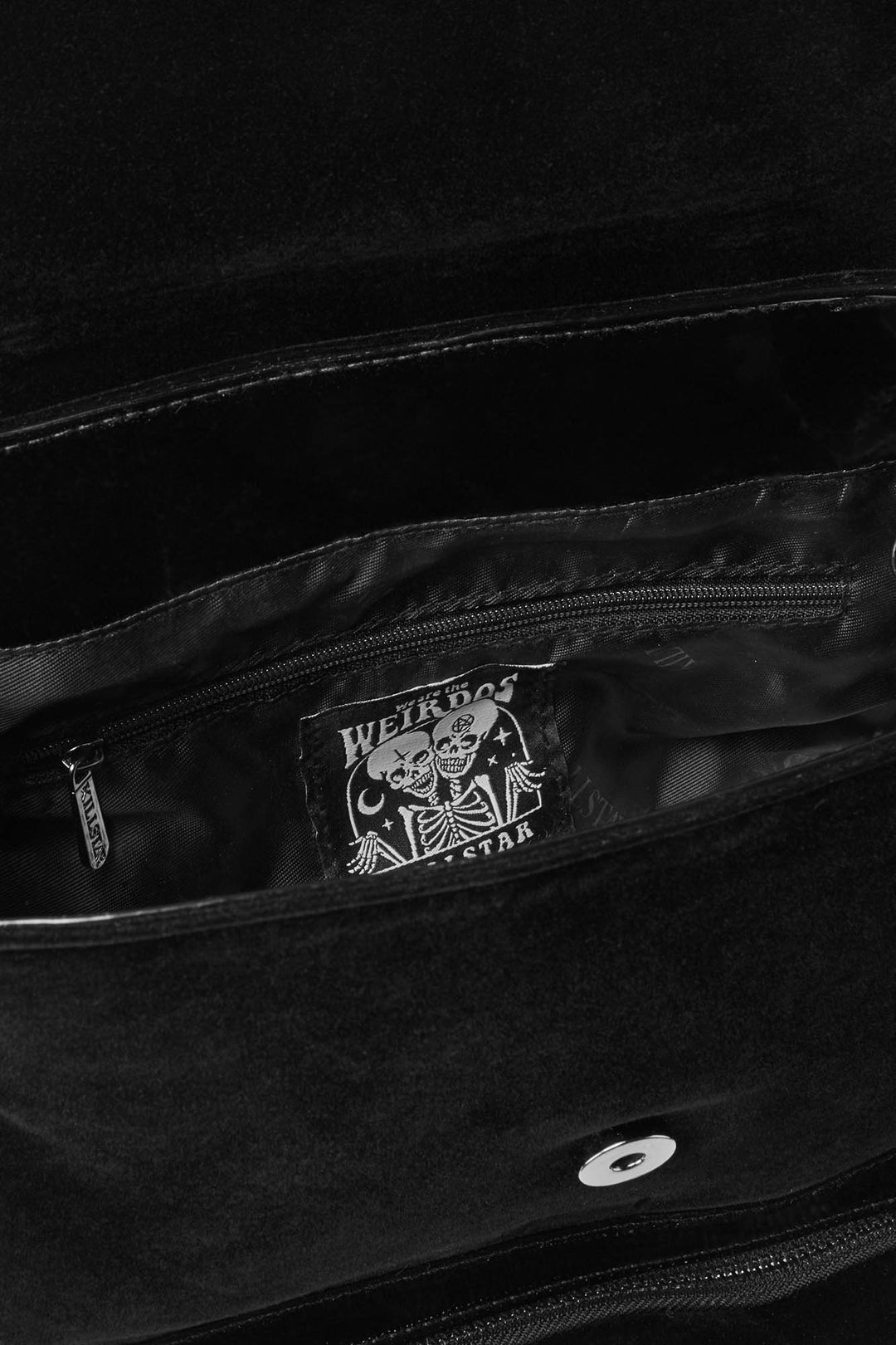 black witch vegan leather backpack
