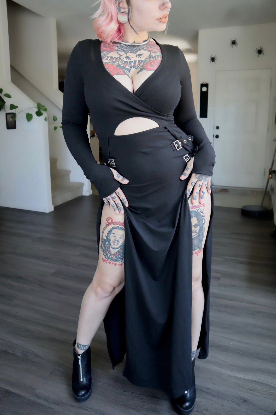 long black alternative dress