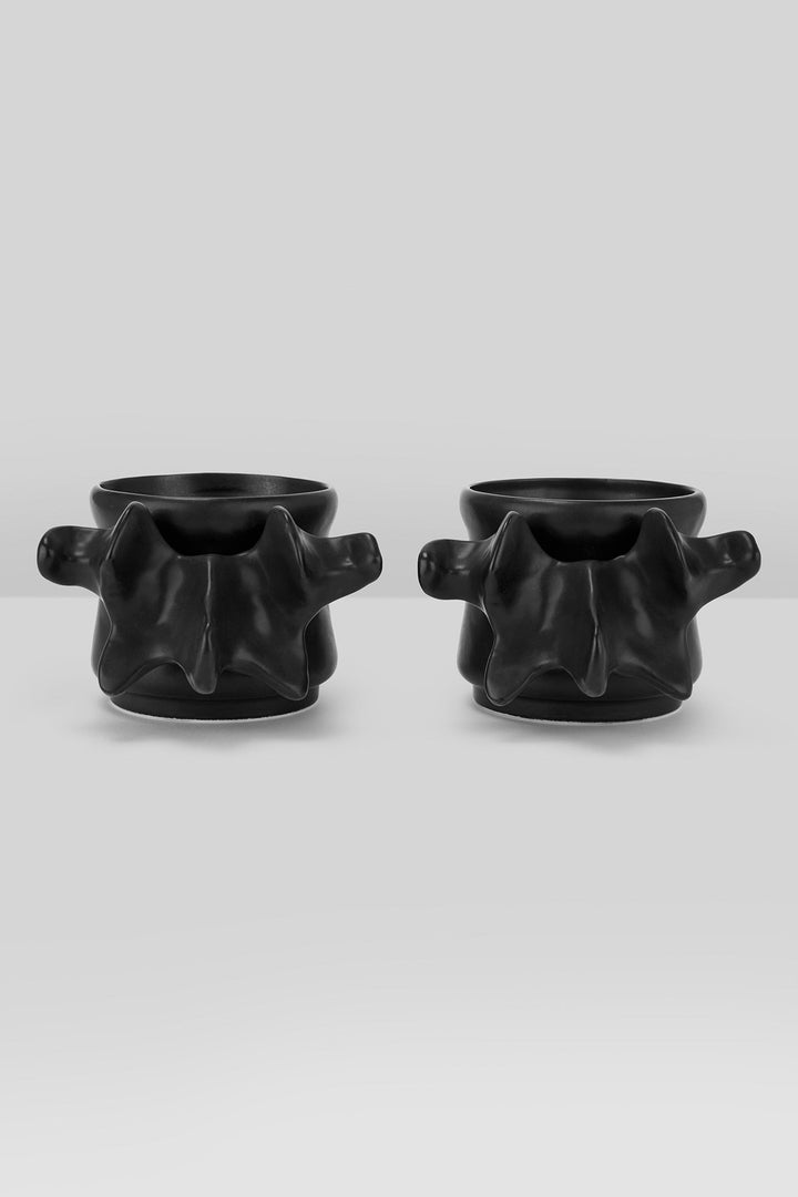 black horror human bone drinking cups