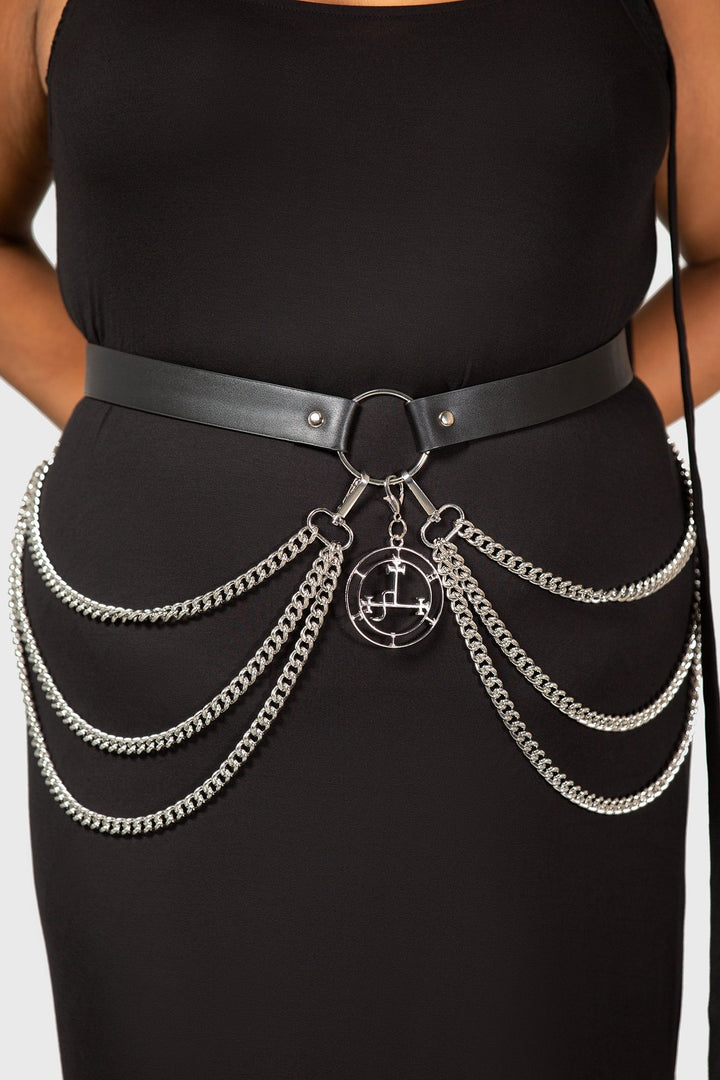belt plus sized goth