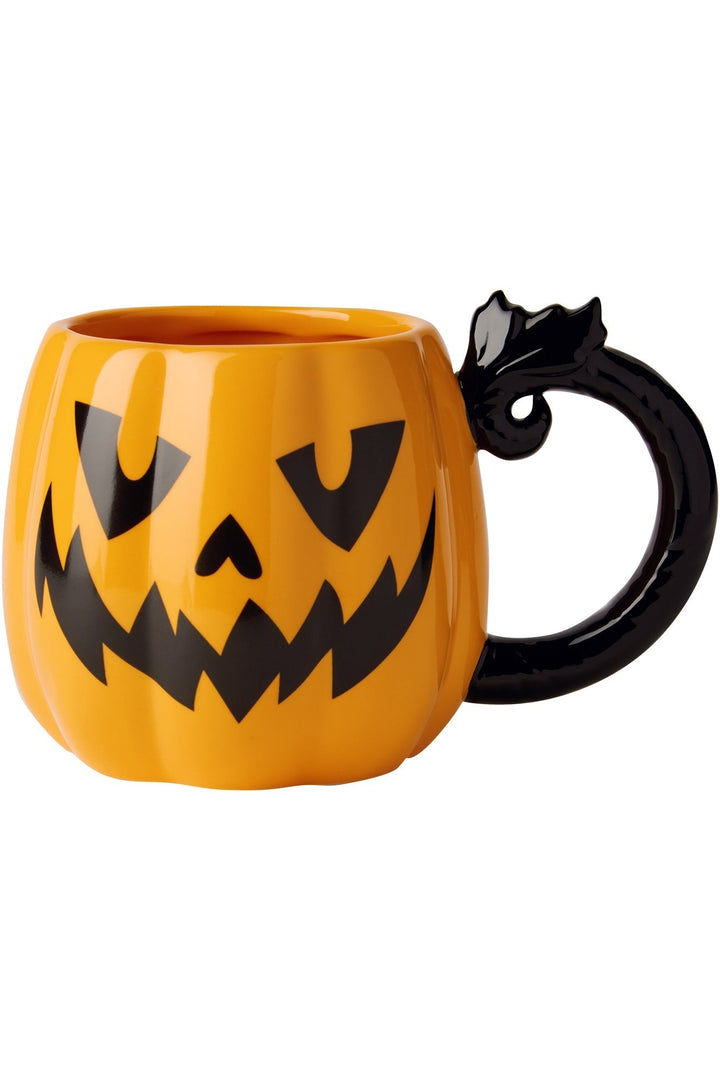 gothic pumpkin coffee cup