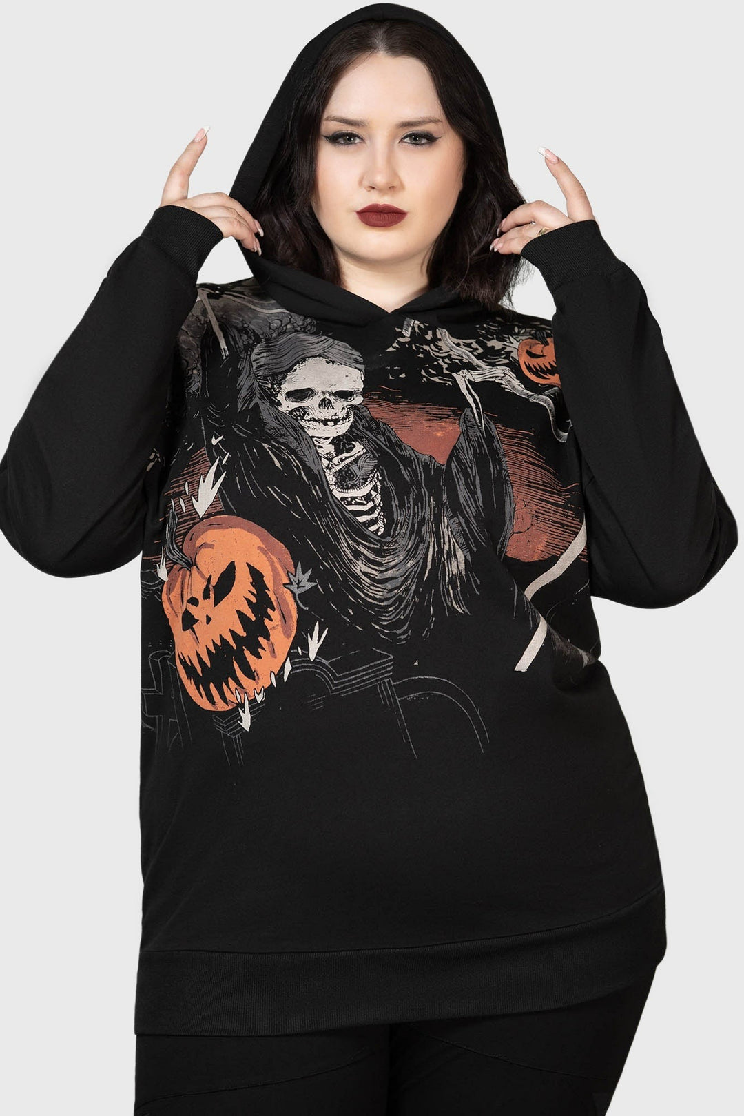 womens jack o lantern hoodie