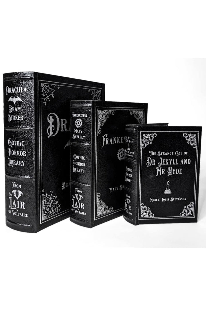 Treasure Tomes 3er-Pack – Gothic-Aufbewahrungsbücher