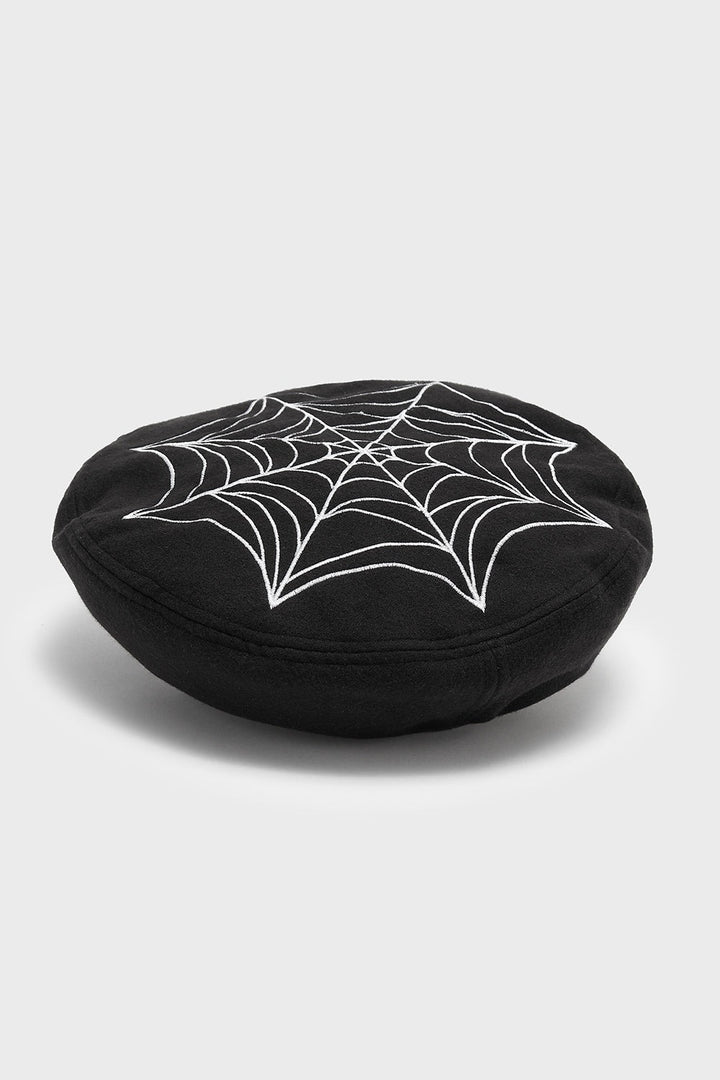 vintage goth inspired spiderweb hat by killstar