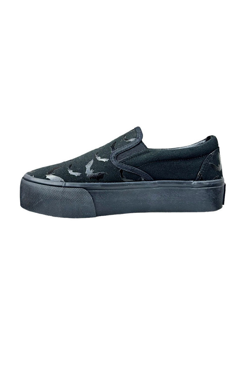all over bat pattern shoes for women