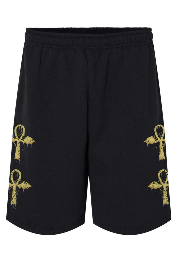 womens cotton gothic long shorts