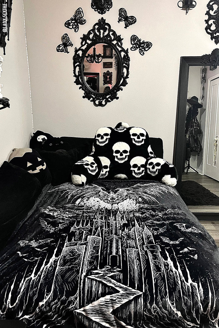 Vampire Castle Throw Blanket