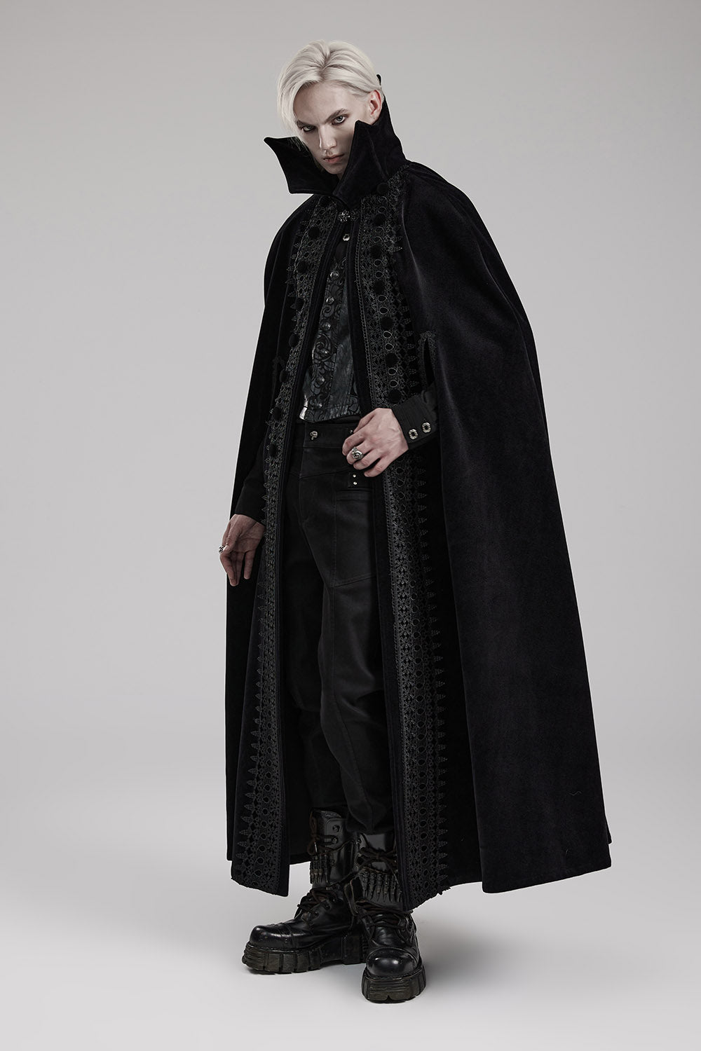 mens velvet cape