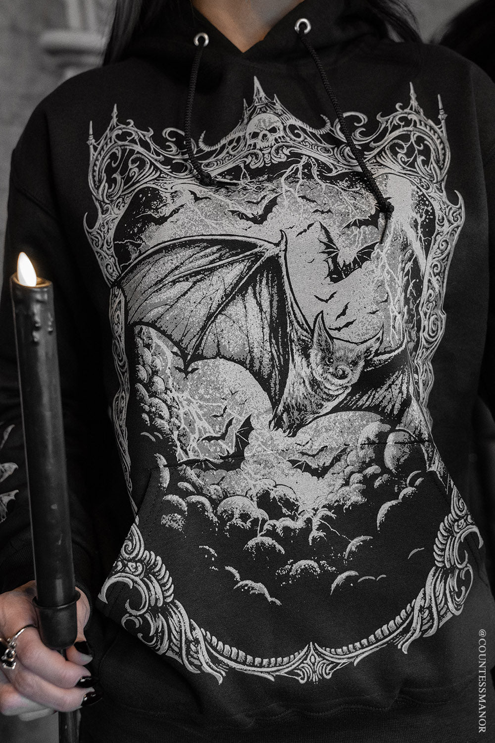 Night Flight Bat Hoodie  VampireFreaks