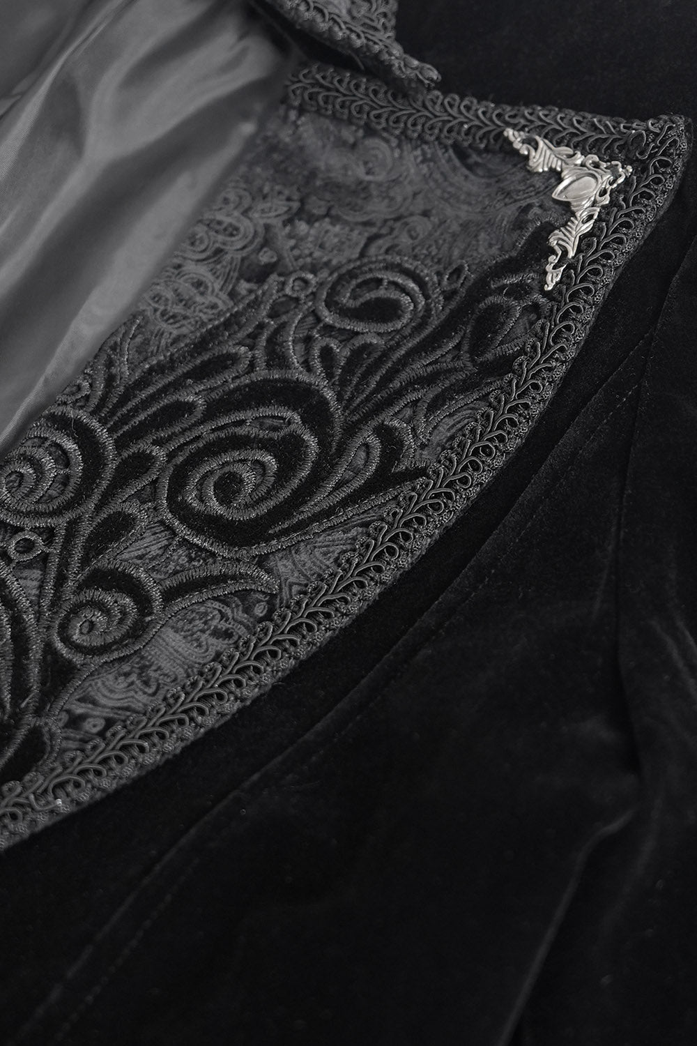 mens vampire gothic velvet jacket