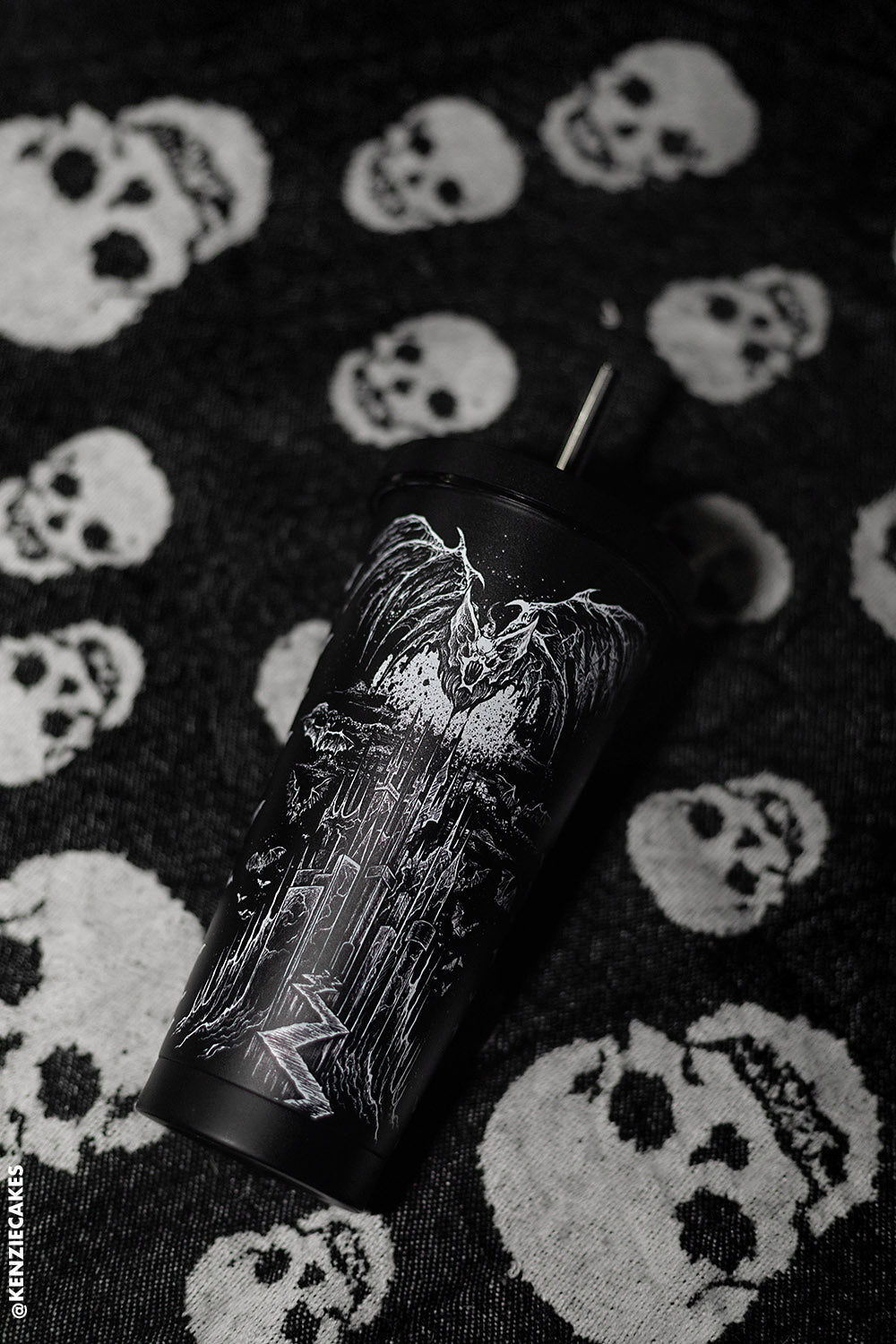 Vampire Castle Cold Brew Tumbler with Straw