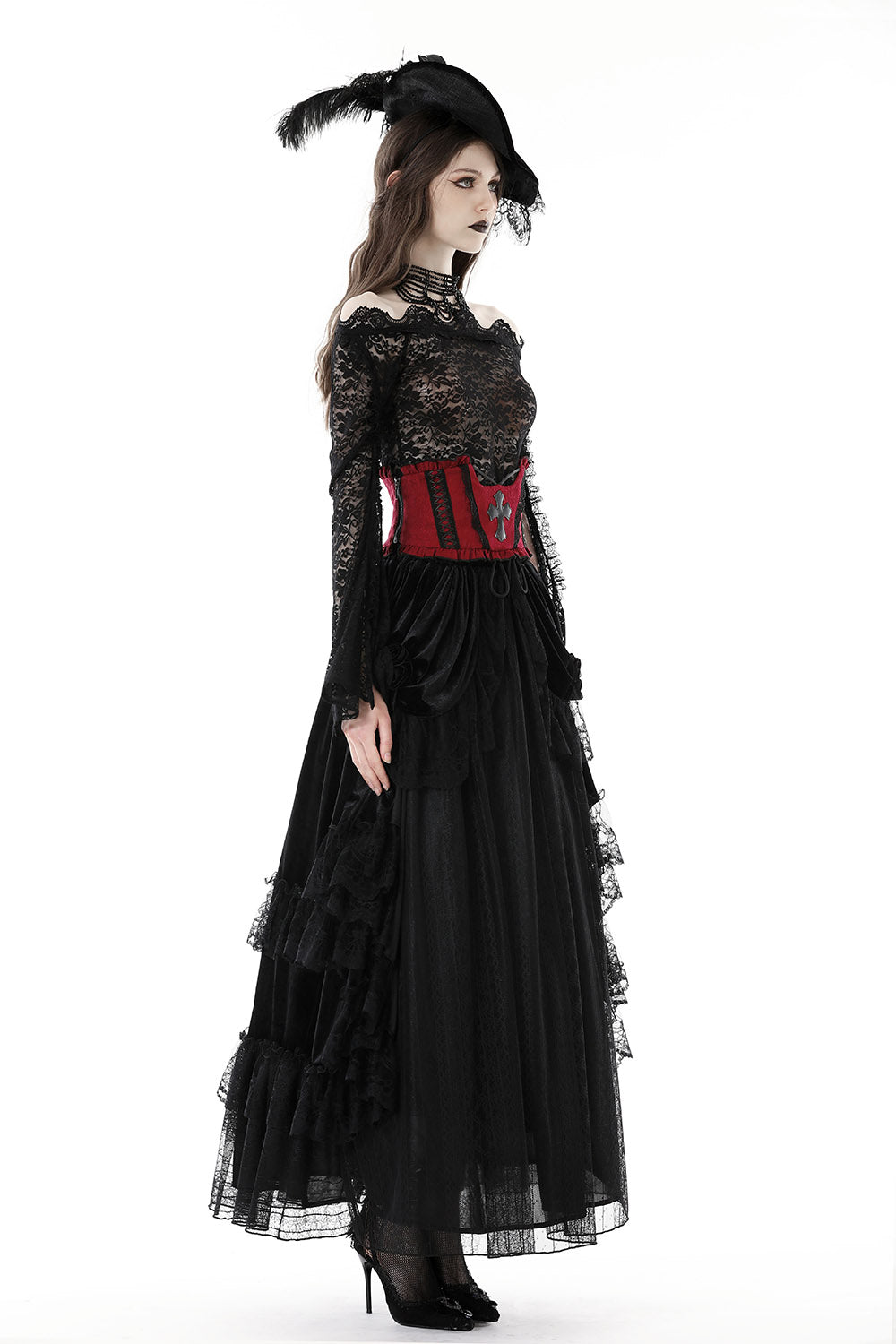 goth cross belt
