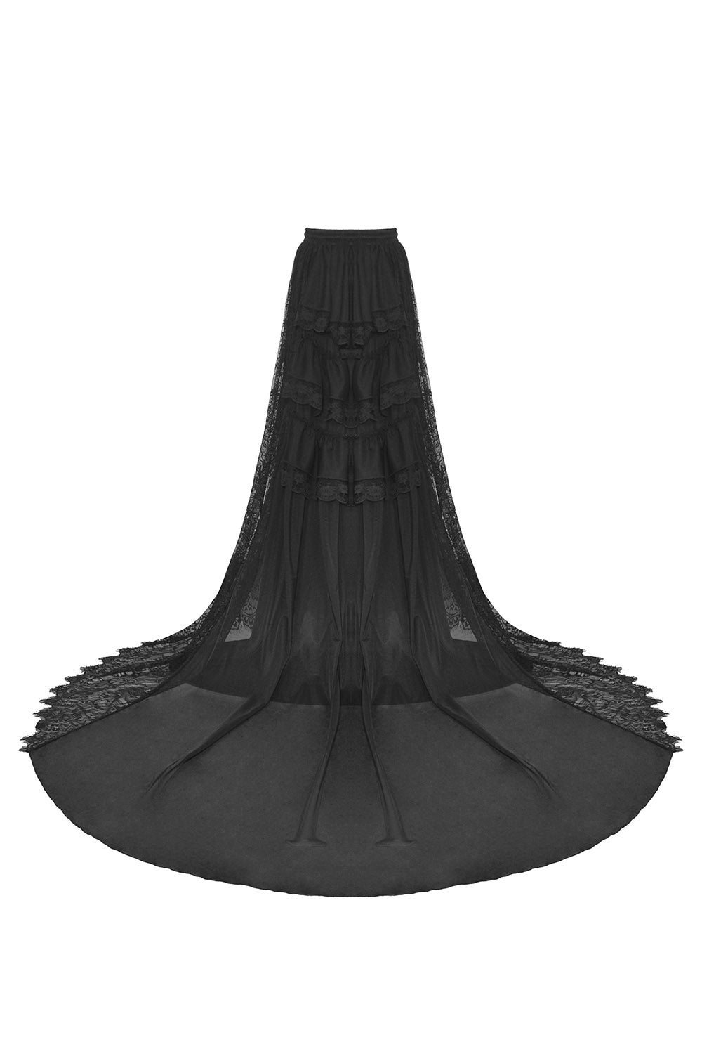 Black Bridal Bustle Skirt - skirts - VampireFreaks - Dark In Love