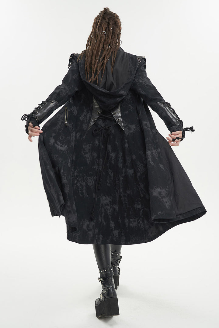 punk womens distressed coat