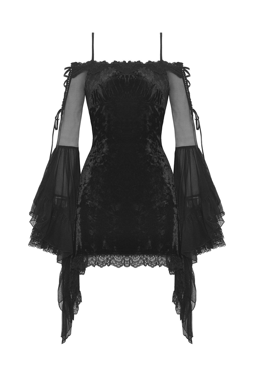 Black Fantasy Velvet Dress - dresses - VampireFreaks - Dark In Love