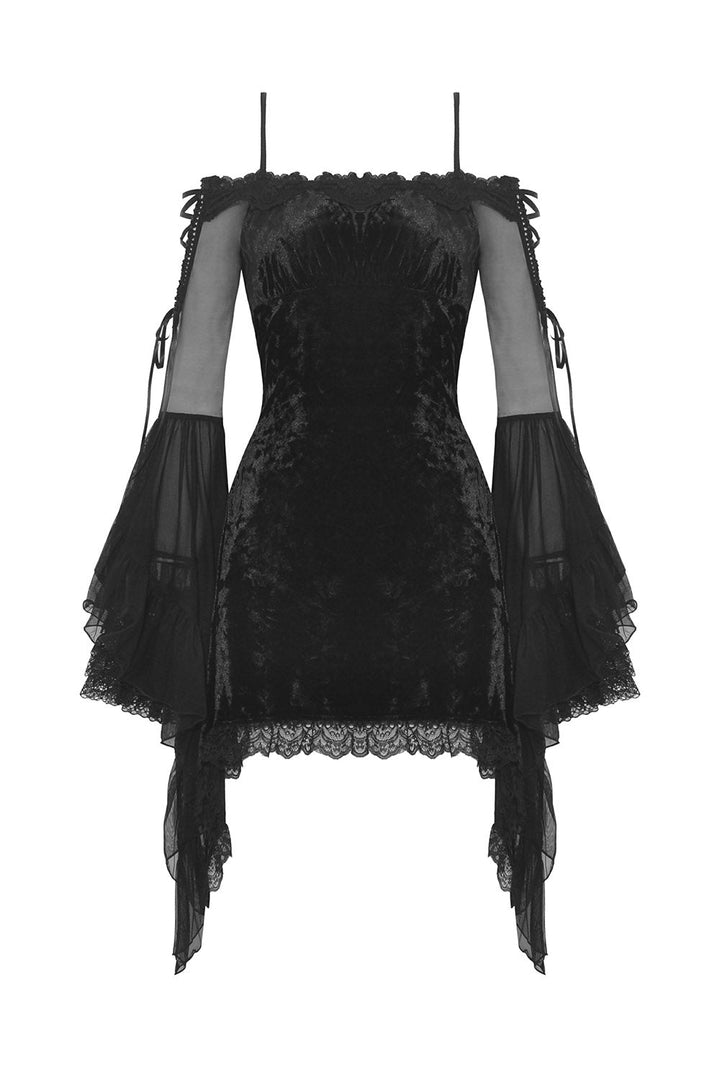 Black Fantasy Velvet Dress - dresses - VampireFreaks - Dark In Love