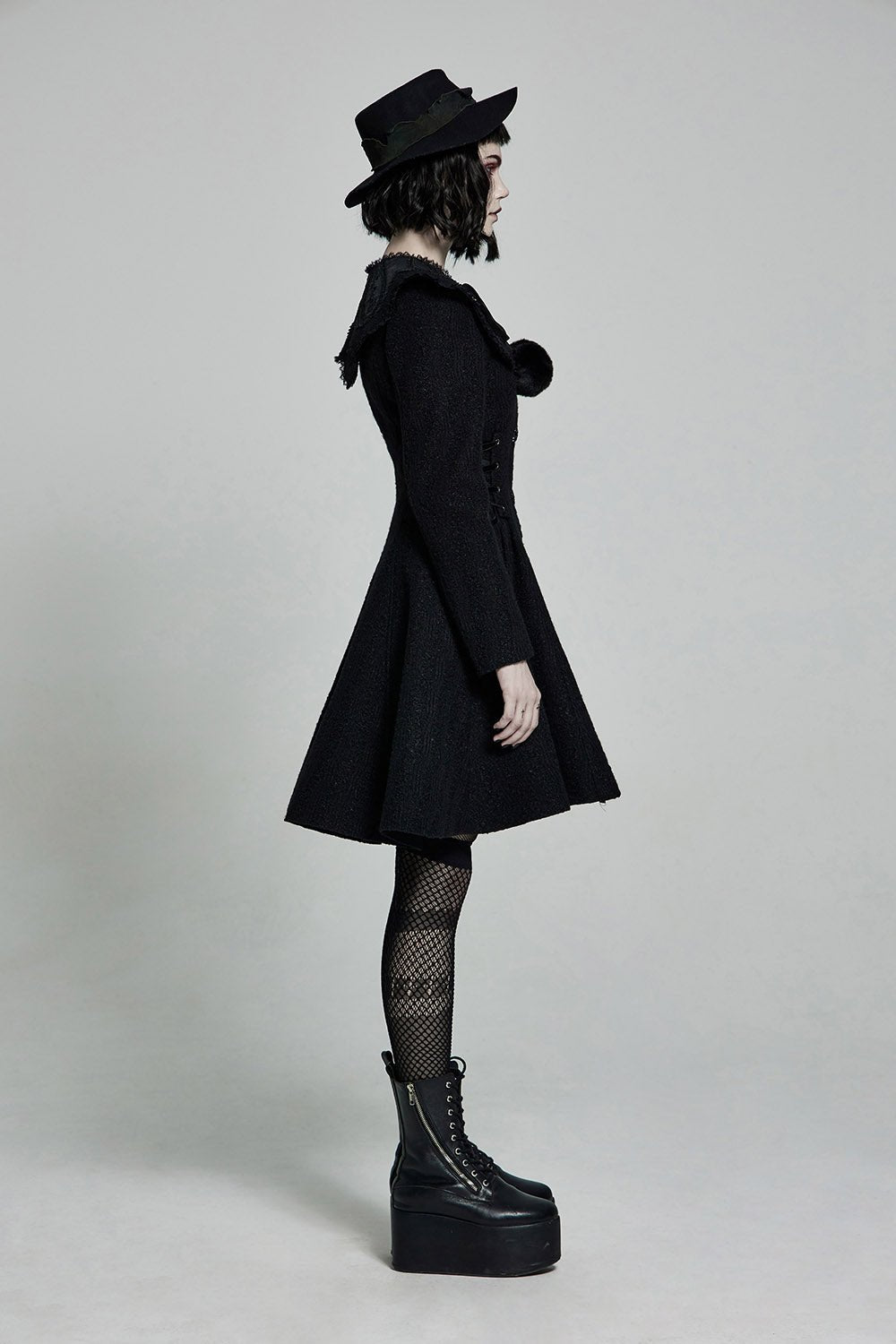 Black Sheep Vintage Goth Coat - womens outerwear - VampireFreaks - Punk Rave