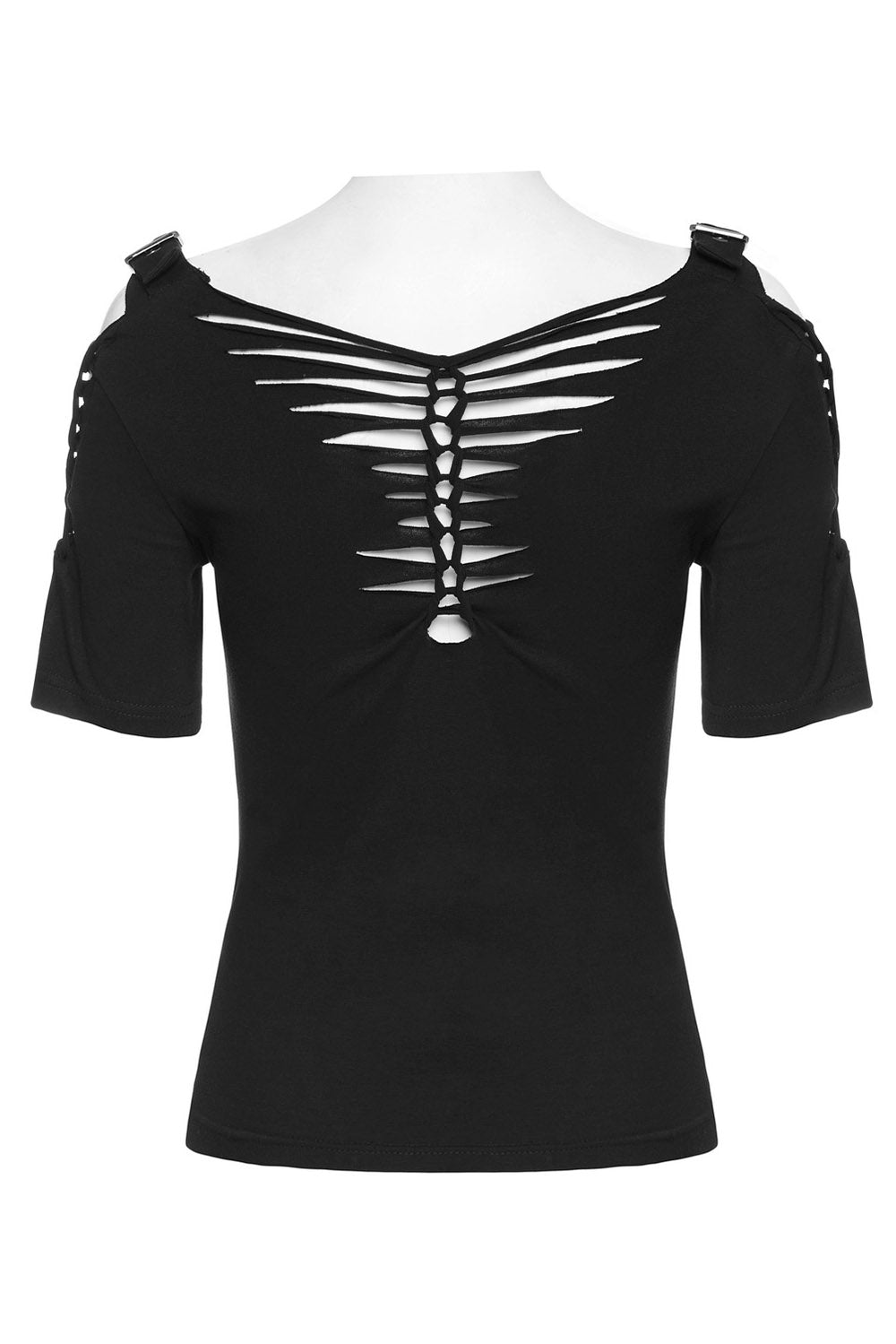 cold shoulder punk top