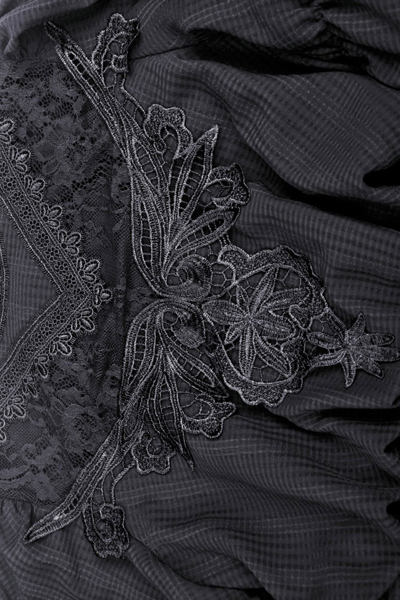 womens vintage gothic gown long sleeve