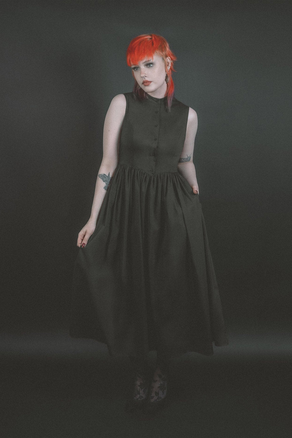 womens old fashioned goth dress