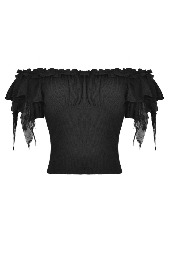 Blackcraft Tattered Top - womens tops - VampireFreaks - Dark In Love