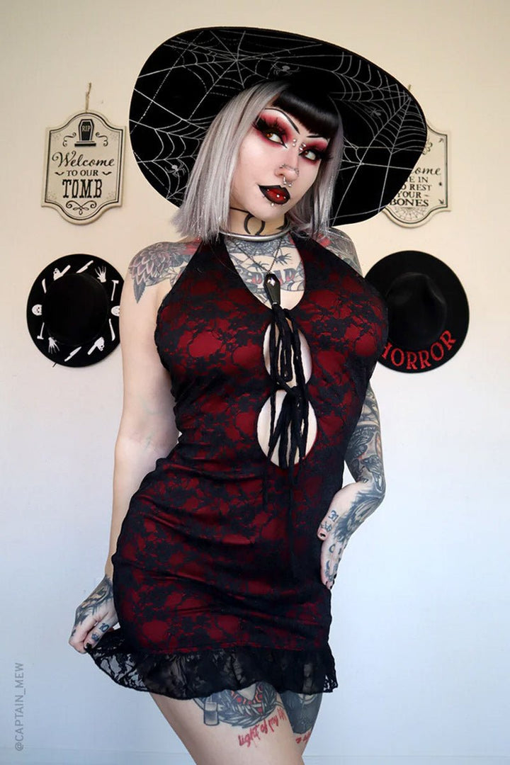 Blair Mini Dress - dresses - VampireFreaks - Forest Ink