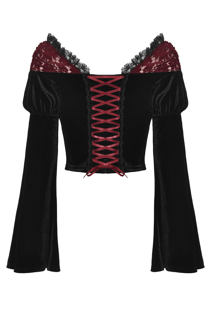 Blood Fantasia Velvet Top - womens tops - VampireFreaks - Dark In Love