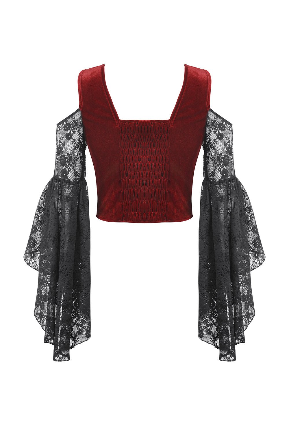 Blood Pact Embroidered Cold Shoulder Top - womens tops - VampireFreaks - Dark In Love