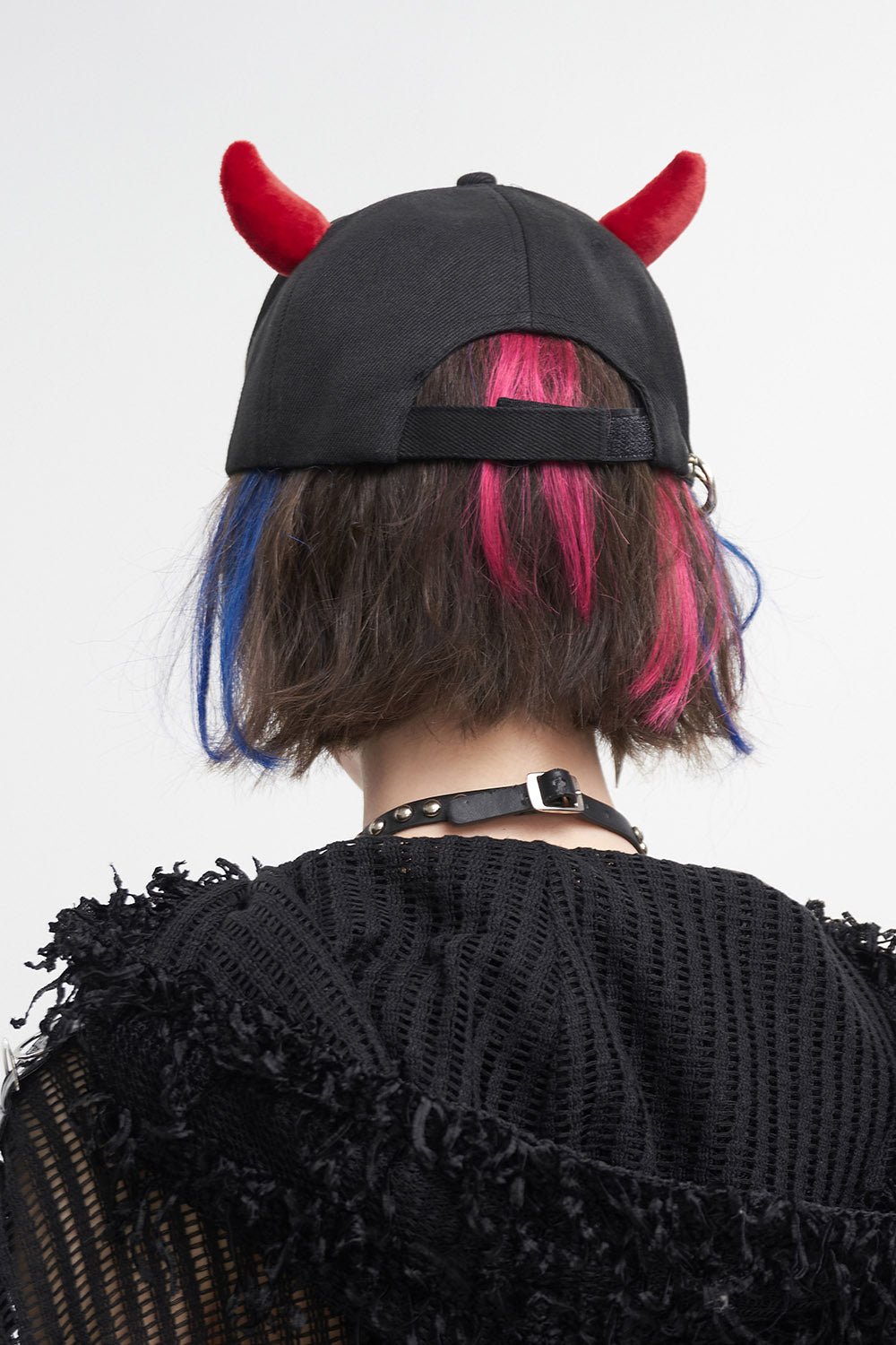 Blood - Red Horns Baseball Hat - hats & scarves & headwear - VampireFreaks - Devil Fashion