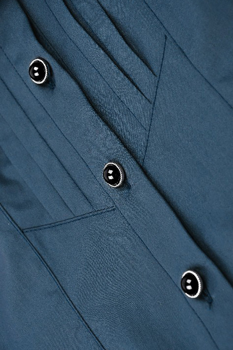 vampire gothic blouse with black buttons