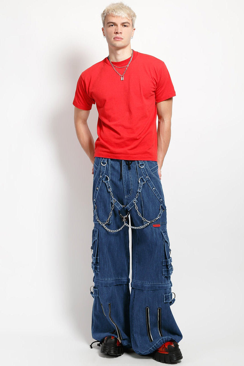 mens grunge indigo wash jeans