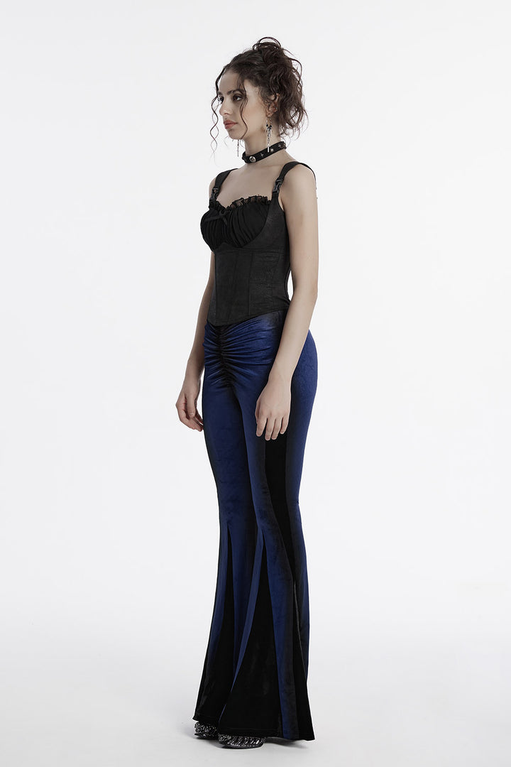 whimsigoth velvet bell bottoms