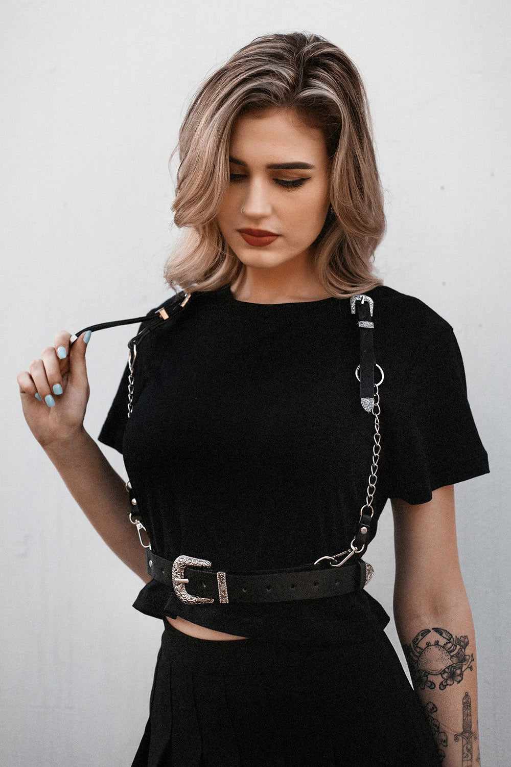 The Sharpshooter Western Goth Chain Harness