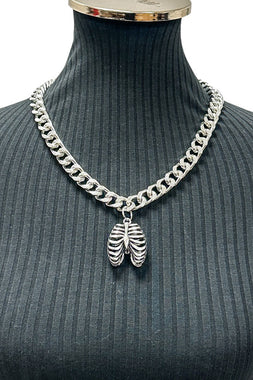 Gothic Ribcage Necklace