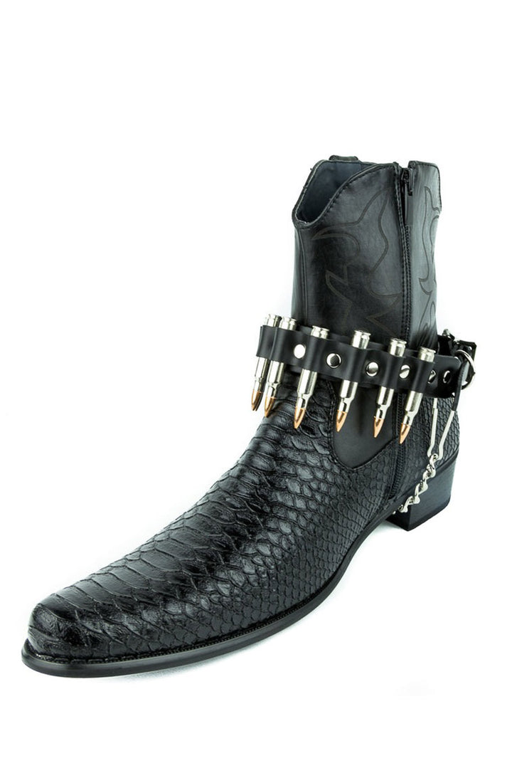 boot strap made of leather