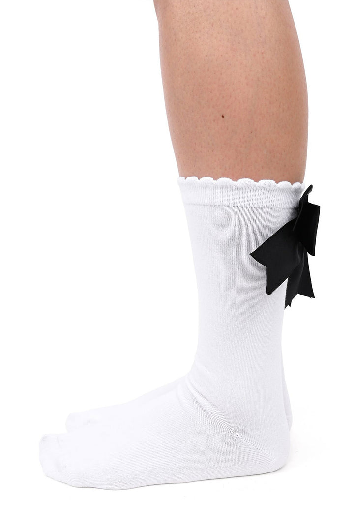 black and white lolita socks