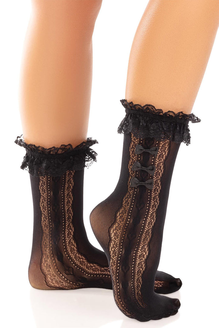 gothic ruffle cuff socks