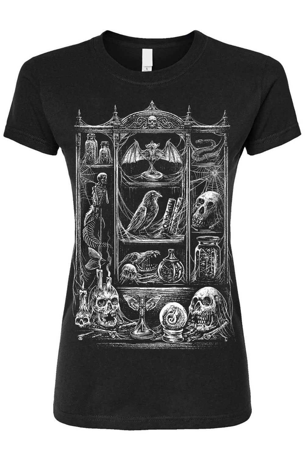 gothic mermaid skeleton shirt