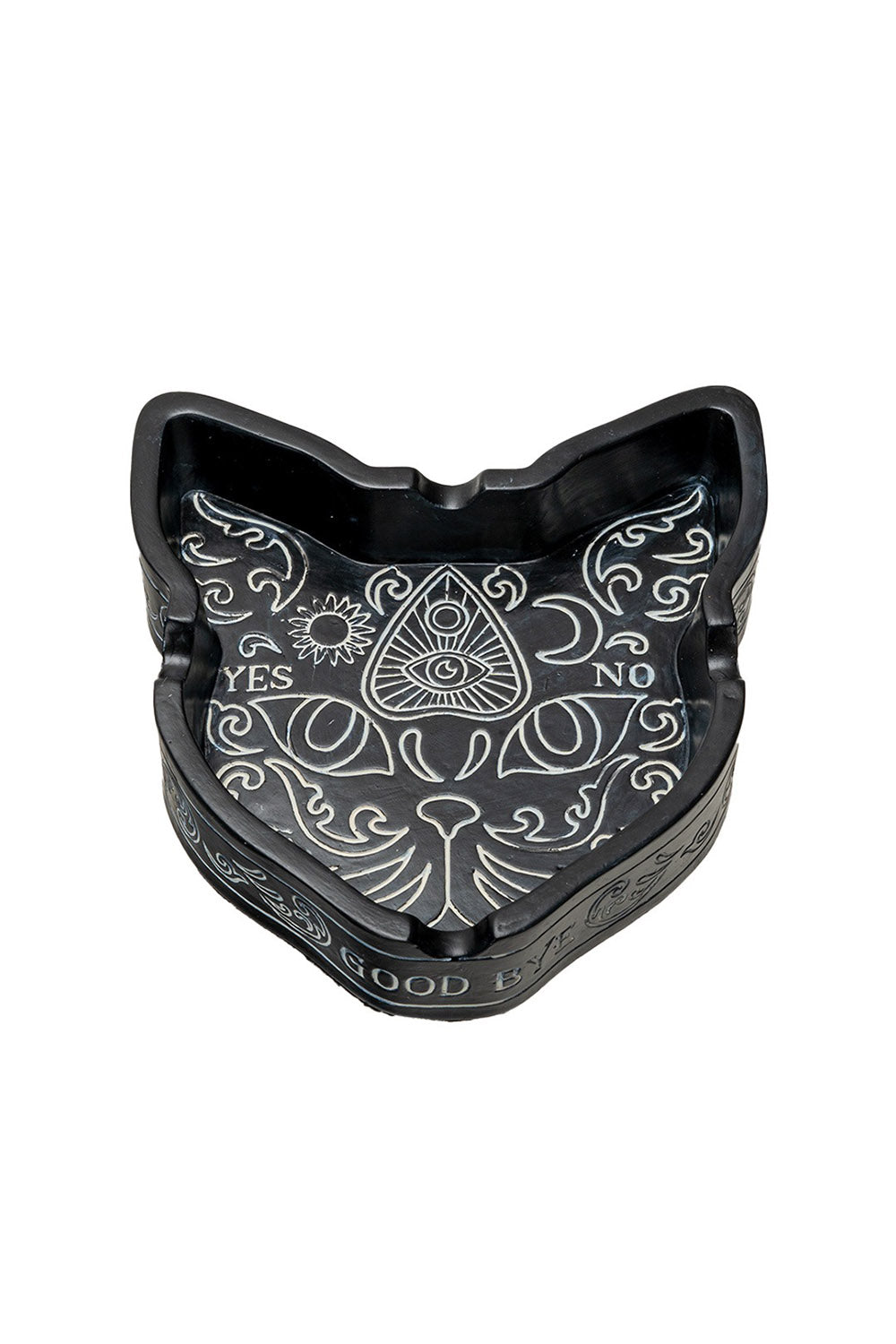 black cat ash tray