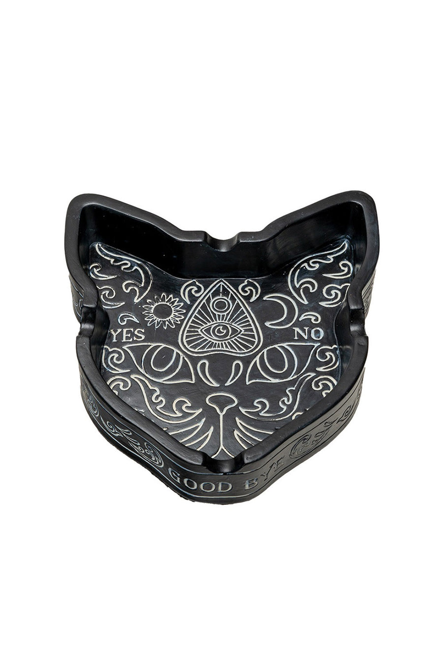 black cat ash tray