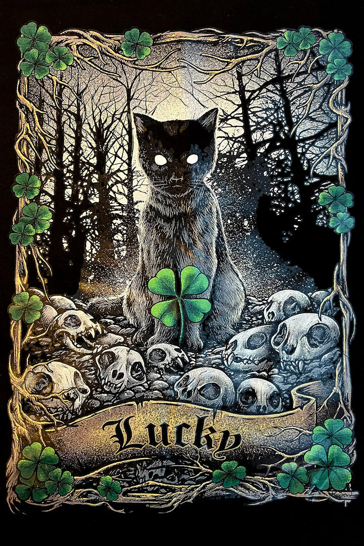 spooky cat t-shirt